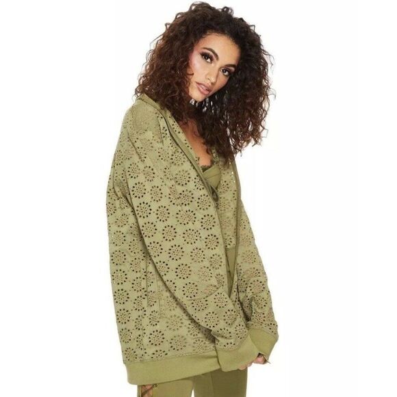 NWT PUMA FENTY Sz S ZIP UP EMBROIDERED EDGE JACKET - Picture 4 of 7